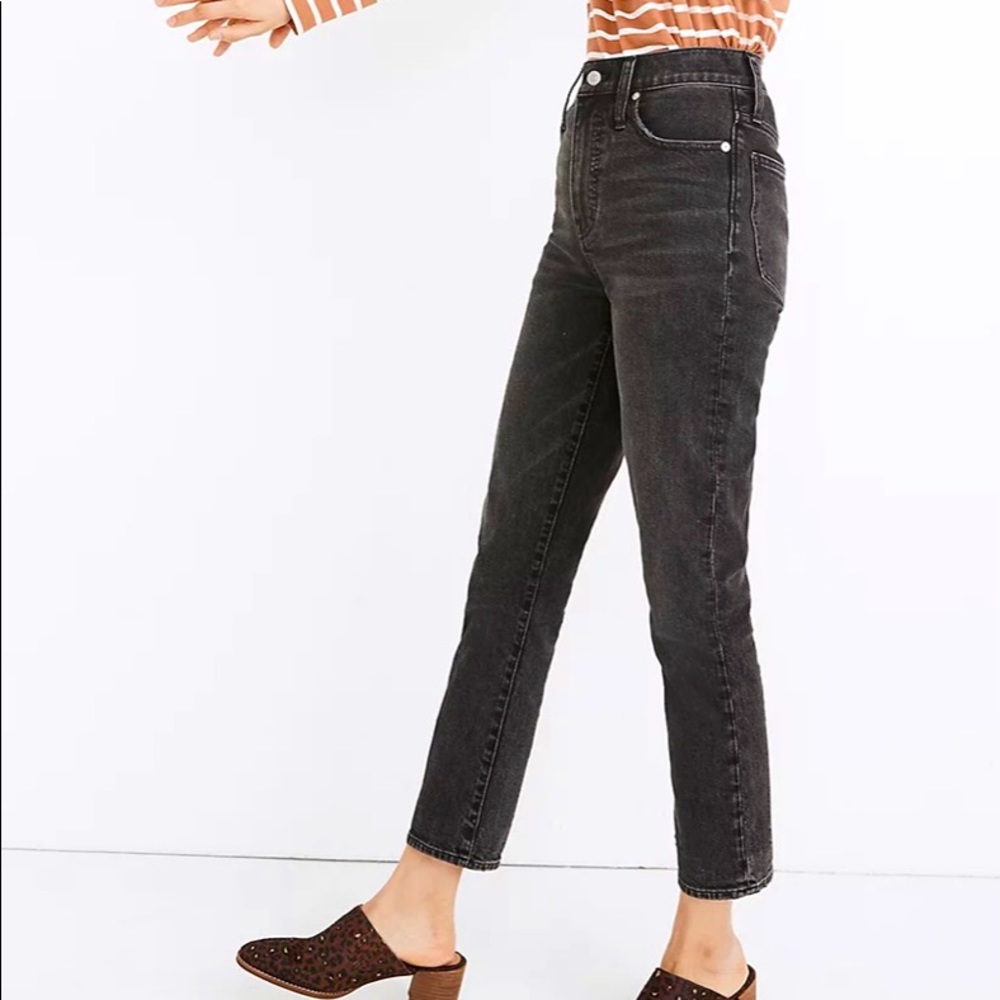 Madewell Jeans - Straight Leg, Dark Grey Wash